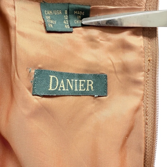 Danier Leather Suede Tan Brown Pants Size 8 Straight Leg Western - Picture 11 of 16